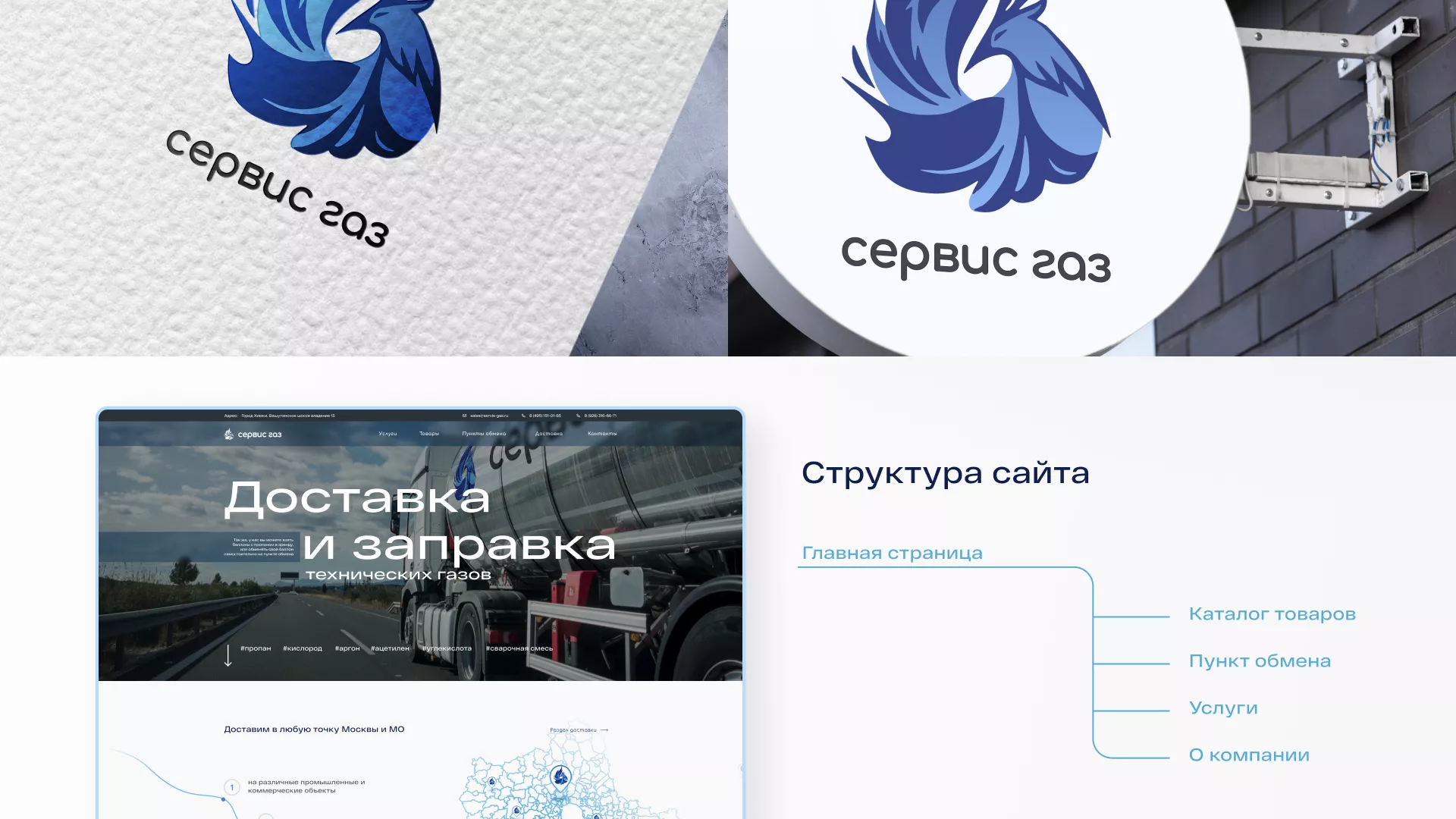 Создание сайта компании «Сервис газ» в Новоаннинском